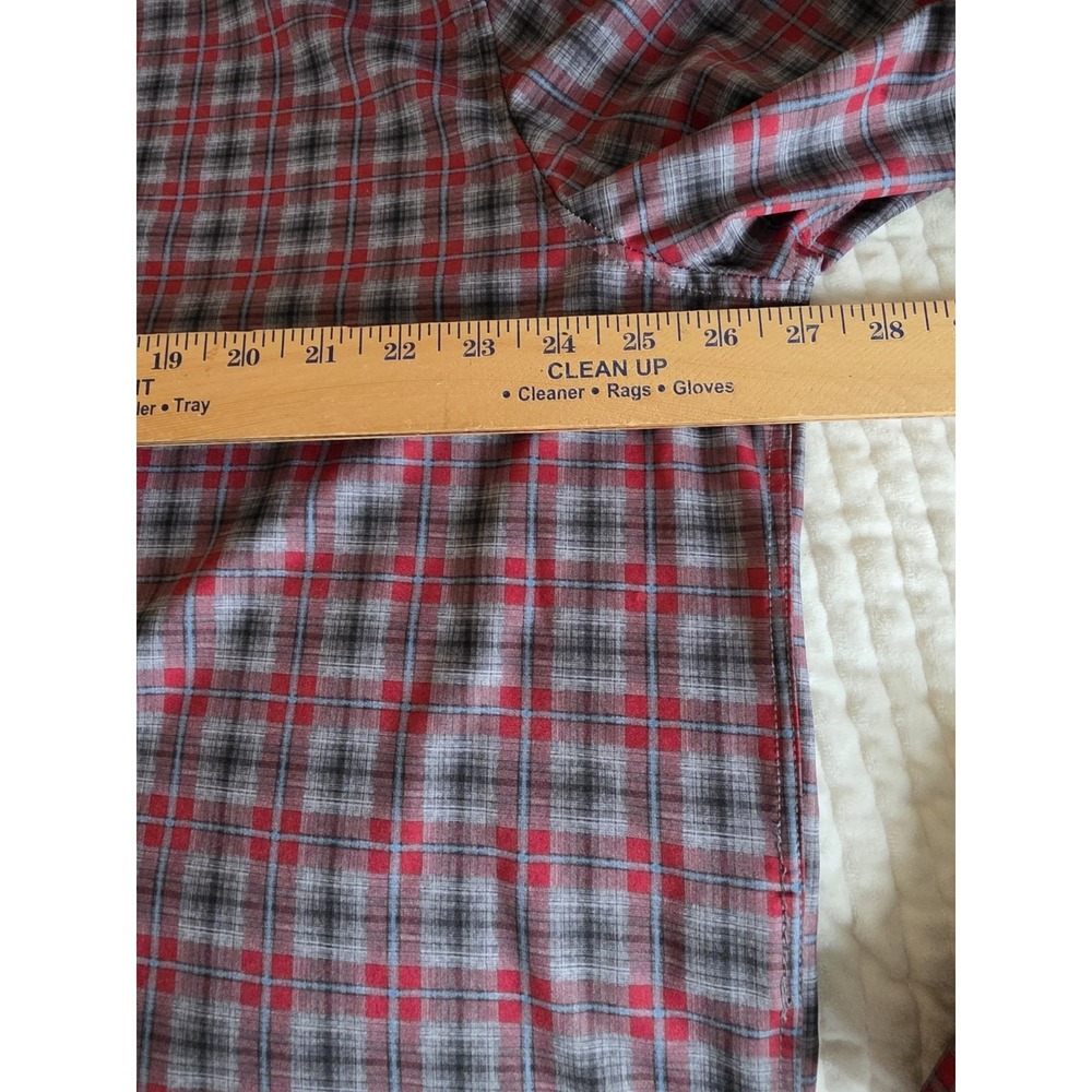 Jos A Bank Traveler's Collection Plaid Button Down 2XL Tall Slim Fit Cotton - Picture 5 of 5